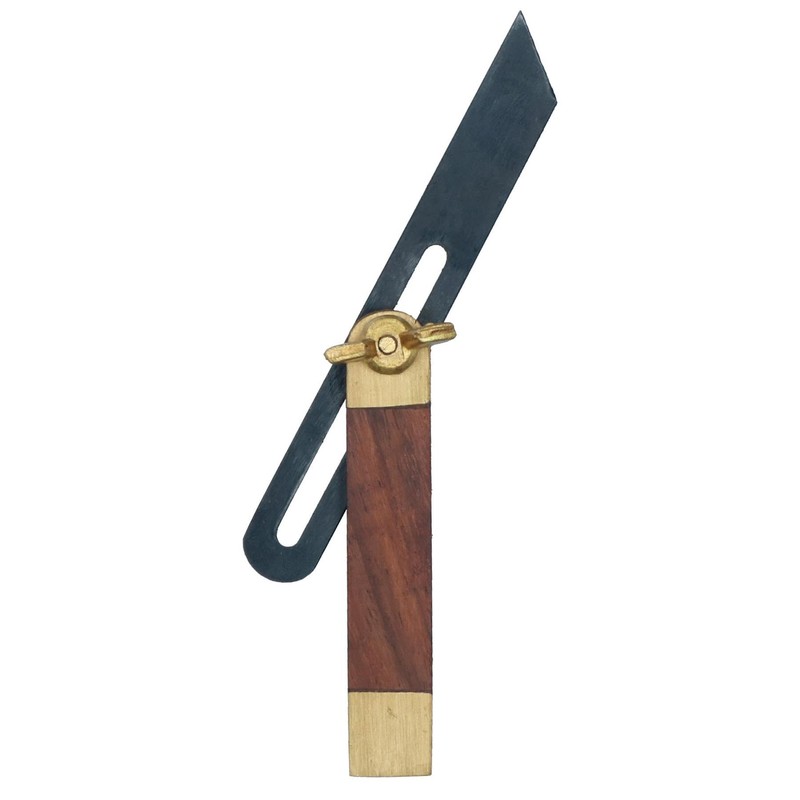 Mini Hardwood Sliding Bevel with Brass Inlay Carpentry Model Making