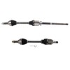TRQ Front CV Axle Shaft Assembly Set Compatible with 2015-2018