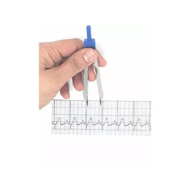 Coolwin Medical ECG EKG Caliper with Protector Cover Draft Divider