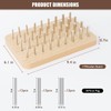 Hossmily 36-Hole Wooden Pegboard for Finger Dexterity and Hand Rehabilitation,
