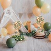 6 Set Baby Shower Bear Table Centerpieces Decortion Sage Green