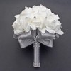 MOJUN Wedding Bouquets Crystal PE Roses Bridal Bridesmaid Wedding Hand
