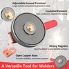 MUTUACTOR 500 AMP Magnetic Welding Ground Clamp, Φ3.34” Strong Gripping