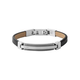 Skagen Bracelet for Men Torben, Inner Length: 180-195 mm Silver Stainless Steel Bracelet, SKJM0208040