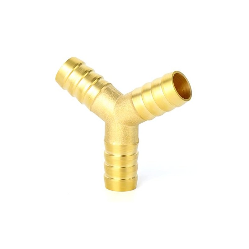 ERGAOBOY 5 Pcs 6mm Brass Hose Nozzle, 3 Way Y