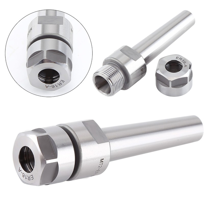 MT2‑ER16(M10) Taper Collet Chuck Holder Face Milling Arbor Adapter CNC