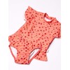 Seafolly Girls' Short Sleeve Rashguard Swimsuit Set, Fruit Punch Peach,
