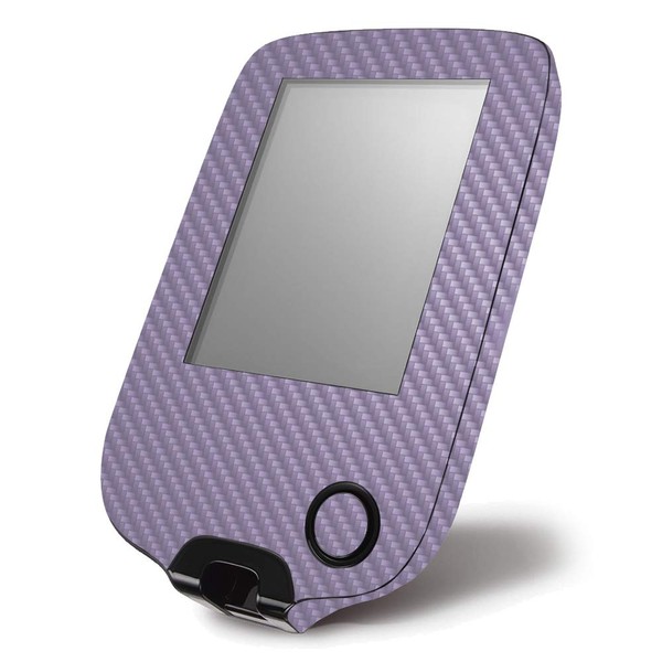 MightySkins Carbon Fiber Skin for Abbott Freestyle Libre 1 & 2 - Solid Lavender | Protective, Durable Textured Carbon Fiber Finish | Easy to Apply, Remove, and Change Styles | Made in The USA
