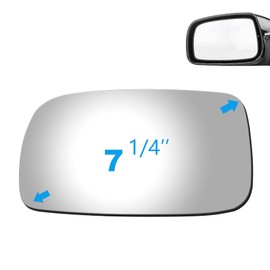 Adanz Mirror Glass fit for 2007-2012 Toyota Camry/Camry Hybrid (1st digit of VIN is a 1,4 or 5 made in USA) Driver Left Side LH Non Heated