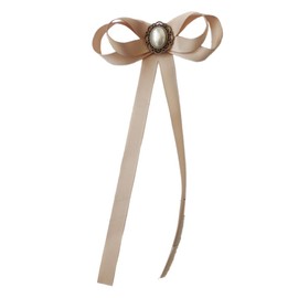 JKQBUX Women's Brooch Pin pearl Jk preppy style Pre Neck Tie Wedding Party Bow for Women Girls Student Bow Tie accessory Shirt ornament