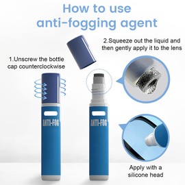 Anti-fog agent, anti-fog accessories for swimming goggles and diving goggles, lens care, creates water film, avoids fog, for children and adults