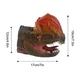 Andux Dinosaur Hand Puppet Realistic Soft Rubber Interactive Role Play Hand Puppet Toys DWST-01 (Dilophosaurus) 103