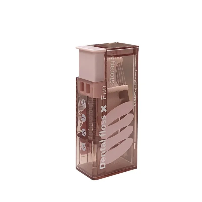 Portable Floss Dispenser for Daily Oral Care – Refillable Press-to-Eject