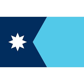 Sticker Flag Minnesota 8 x 5 cm