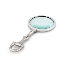 Vagabond House Pewter Equestrian Magnifier Metal Designer Desk Office Gift 4" Diameter