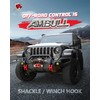 AMBULL H-Shaped Towing Winch Shackle, Heavy Duty Winch Fairlead Hook,