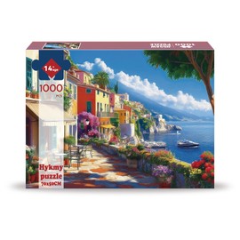 Hykmy Jigsaw Puzzle 1000 Pieces Educational Game Challenge Toy Gifts Puzzles for Adults and Kids Age 14 Years Up,70x50cm-Theme terrace