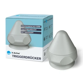 K-Active® Trigger Pusher | Trigger Point Pusher with Suction Cup Including Bag | Targeted Release of Tension (Dusty Grey)