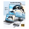 Orico Hub USB-C 10 en 1 con Carcasa SSD M.2