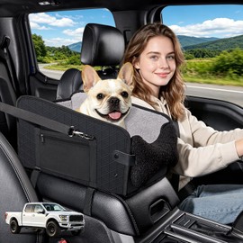 YJGF Center Console Dog Car Seat,Pet Car Seats for Small Dogs,Under 30 lbs