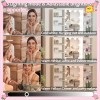 Yamissi White Makeup Vanity Table Set with 10 LED Mirror