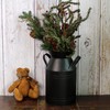 CVHOMEDECO. Farmhouse Galvanized Metal Milk Can, Old Rustic Primitives Jug