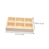 CAXUSD 2pcs Boxes Desktop Storage Box Organizer Divided Dividers Multipurpose