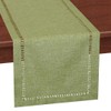 Grelucgo Small Handcrafted Solid Color Dining Table Runner, Dresser Scarf,