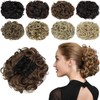 Yamel Chignon Hairpiece Curly Bun Scrunchie Extensions Synthetic Updo Combs