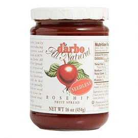 d'arbo All Natural Seedless Rosehip Fruit Spread, 16 Ounce