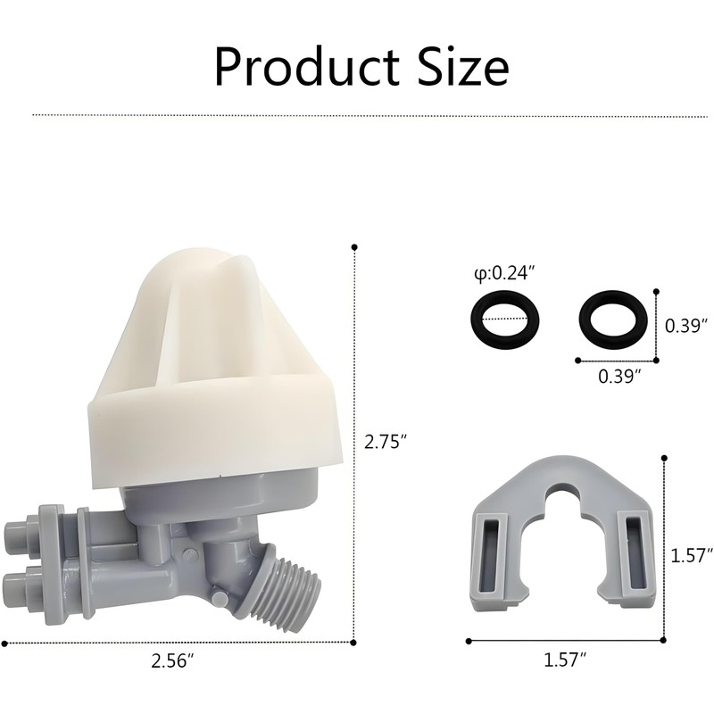 7187065 7253808 Water Softener Nozzle and Venturi Assembly Compatible with