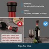 KITCHENDAO 2 in 1 Vacuum Wine Stopper, Built in Wine
