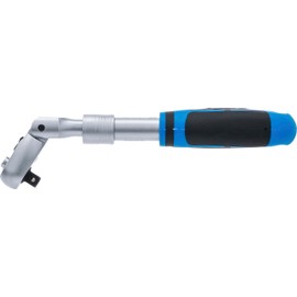 BGS 25126 Reversible Ratchet, Extendible, Angled Outlet, External Square Outlet, 10 mm (3/8 Inch), 260 - 365 mm