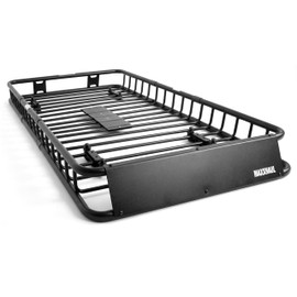 MAXXHAUL 50506 64" x 39" x 6" Heavy-Duty Universal Steel Roof Rack , Black