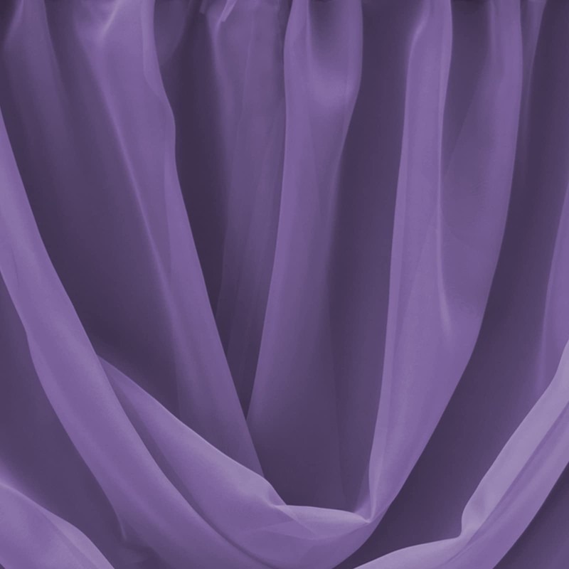 Plain Beaded Voile Swags Net Curtains Voile Swag Valance Pelmet