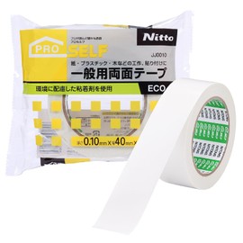 Nitoms PROSELF JJ0010 General Purpose Double-Sided Tape ECO General Purpose Environmentally Friendly 1.6 x 66.8 ft (40 mm) x 66.8 ft (20 m)