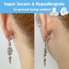 Silicone Earring Backs, Clear Locking Secure Earring Backs for Studs,