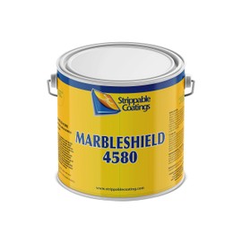 Strippable Coatings Marbleshield 4580-Peelable Protective Temporary Water Resistant Marble Coating-Safe for Granite, Enamel, Metal, Glass & Acrylic-1Gal