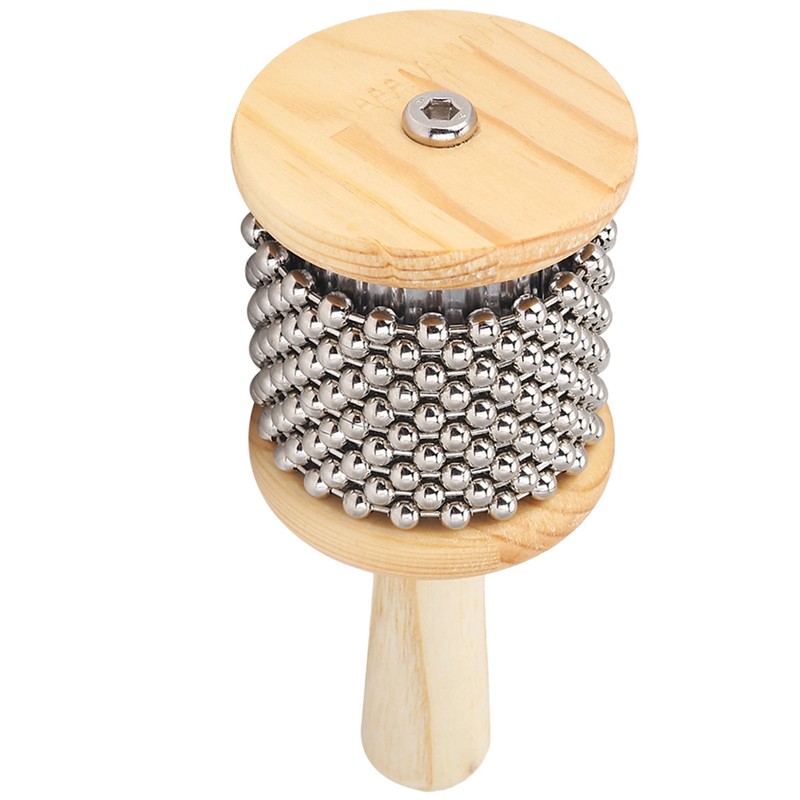 Wooden Hand Shaker Cabasa Percussion Instrument Small Size for Student