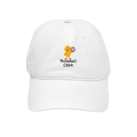 CafePress Volleyball Chick Cap Unique Adjustable Baseball Hat White