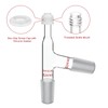 stonylab 3-Way Distillation Thermometer Adapter with 24/40 Joints and Screw