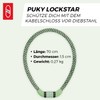 PUKY Lockstar Cable Lock Retro Green Flexible 70 cm Steel