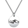 BEKECH ASL Necklace Friendship in Sign Language Charm Pendant Necklace