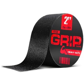 VViViD Rollo de cinta autoadhesiva antideslizante de goma negra (2 x 20 pies)