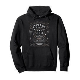 21st Birthday Retro Limited Edition Man Woman Vintage 2004 Pullover Hoodie