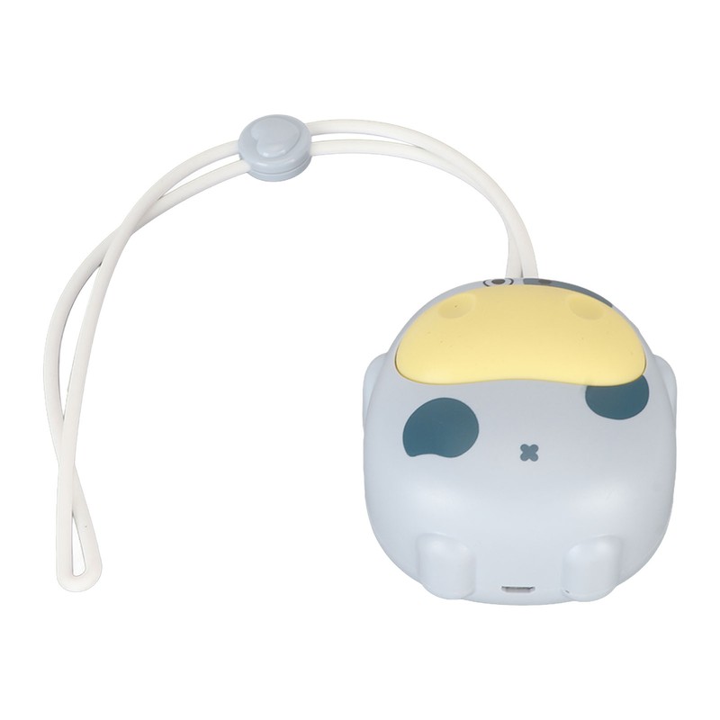 Mini Hanging Neck Fan USB Rechargeable Bladeless Cartoon Cow Shape