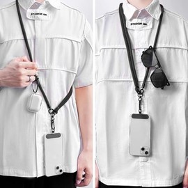 2 Piezas Correa para Celular Universal,Colgante para Celular grueso,Cordón para Celular Longitud Ajustable,Cordon para el Telefono Nylon Alta Densidad y Hebilla Aleación,Para Viajes,Ciclismo