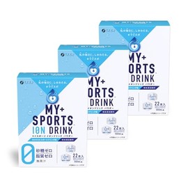 Fine Ion Drink, Sports Drink, Powder, No Sugar, Zero Calories, Sports Drink Flavor, Made in Japan, 22 Packets x 3