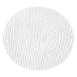 PATIKIL 8" Diameter 304 Stainless Steel Perforated Sheet, 0.06" Hole 19GA Expanded Metal Mesh Round Slices Plate Screen Decorative Meshes for Ventilation Grill Smoking, Silver Tone
