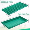 Romooa 5 Sets Seed Starter Kit 72 Cell Seedling Trays